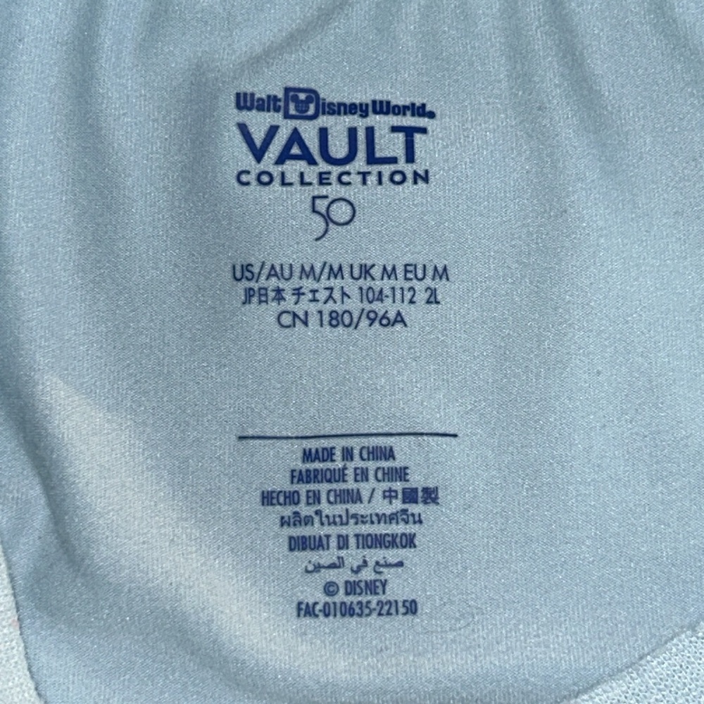 Walt Disney 50th Anniversary maps shirt. Long sleeve.  Size Medium. - Picture 2 of 16